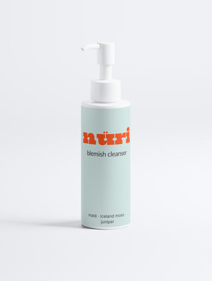 nüri Blemish Cleanser natural face wash for blemish-prone skin 140ml