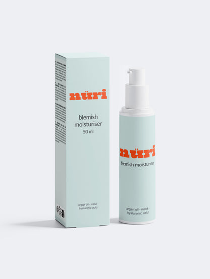 nüri Blemish Moisturiser lightweight cream 50ml